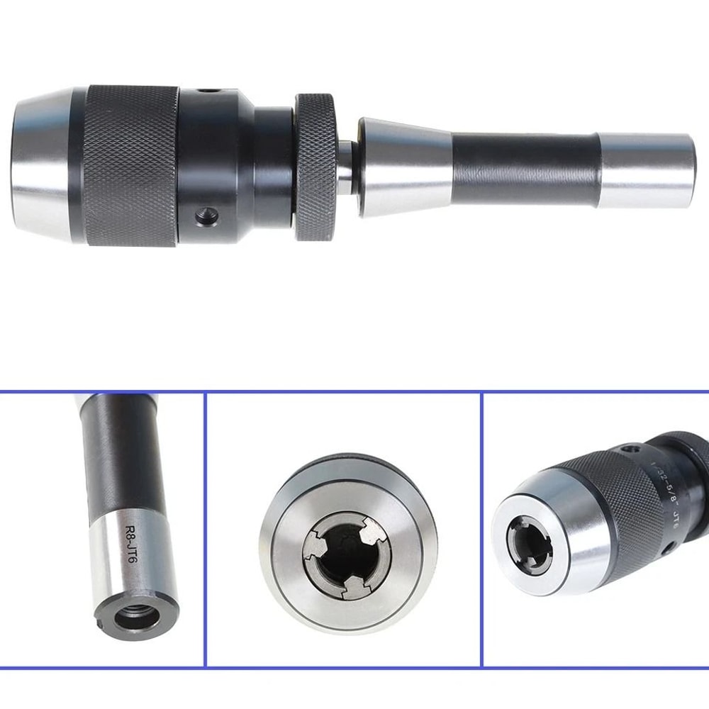 Heavy Duty Keyless Drill Chuck With Shank Adapter 2