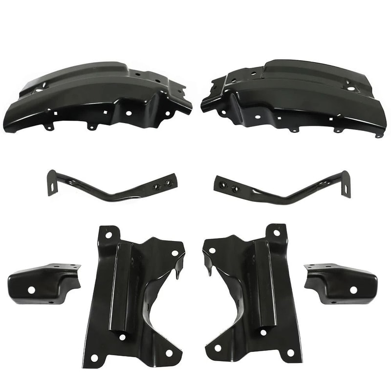 Premium Front Bumper Brace Brackets Kit For Chevy Silverado Full Bumper Support Bracket Set 0
