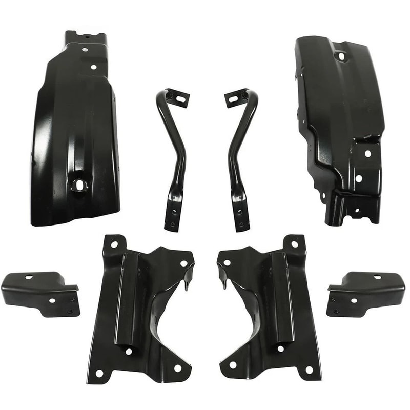 Premium Front Bumper Brace Brackets Kit For Chevy Silverado Full Bumper Support Bracket Set 5