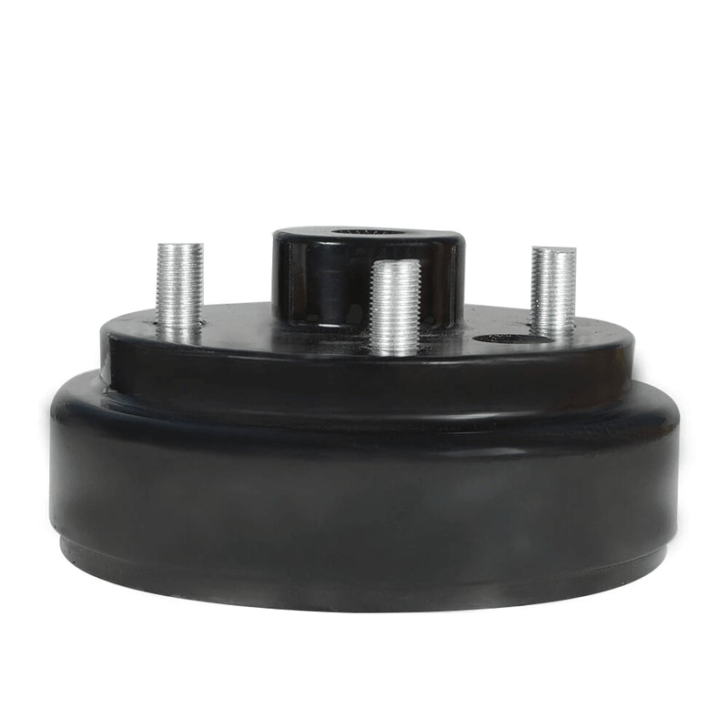 EZGO Golf Cart Rear Brake Hub Drum Set Heavy Duty Replacement Pair 1