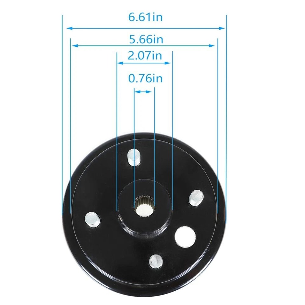 EZGO Golf Cart Rear Brake Hub Drum Set Heavy Duty Replacement Pair 4