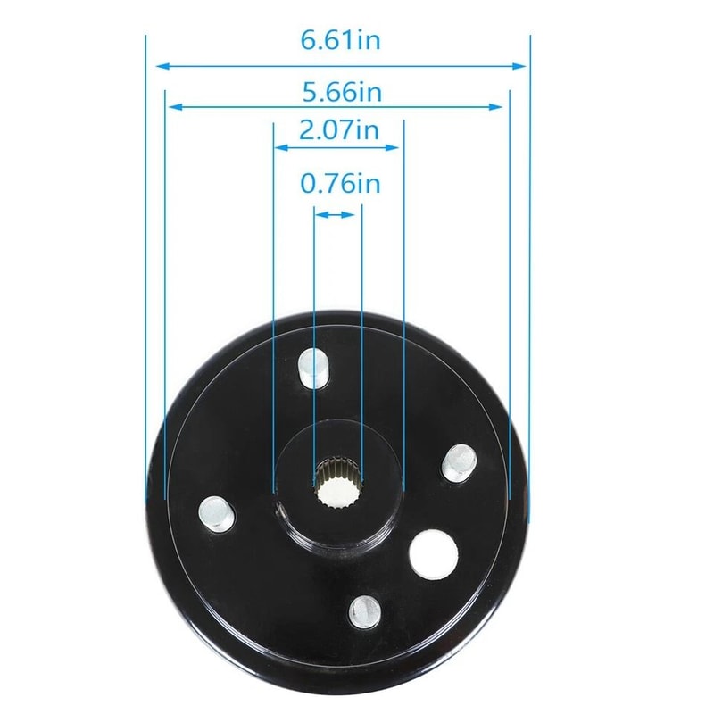 EZGO Golf Cart Rear Brake Hub Drum Set Heavy Duty Replacement Pair 4