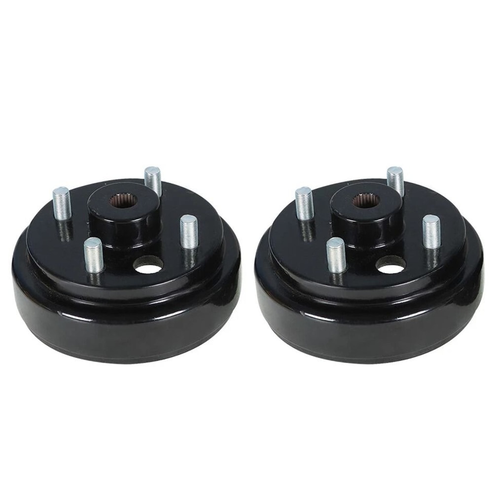 EZGO Golf Cart Rear Brake Hub Drum Set Heavy Duty Replacement Pair 0