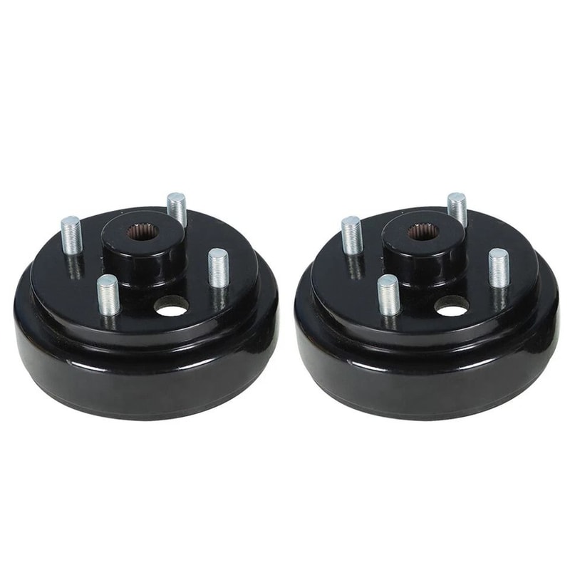 EZGO Golf Cart Rear Brake Hub Drum Set Heavy Duty Replacement Pair 0