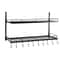 SpaceSaver Wall Mounted Pot Rack With Hooks For Pots Pans Kitchen Organization 2