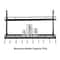 SpaceSaver Wall Mounted Pot Rack With Hooks For Pots Pans Kitchen Organization 3