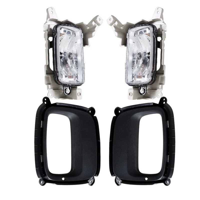 Premium Front Bumper Fog Lights Assembly For Kia Sorento With Bezel LH RH Complete Set 1