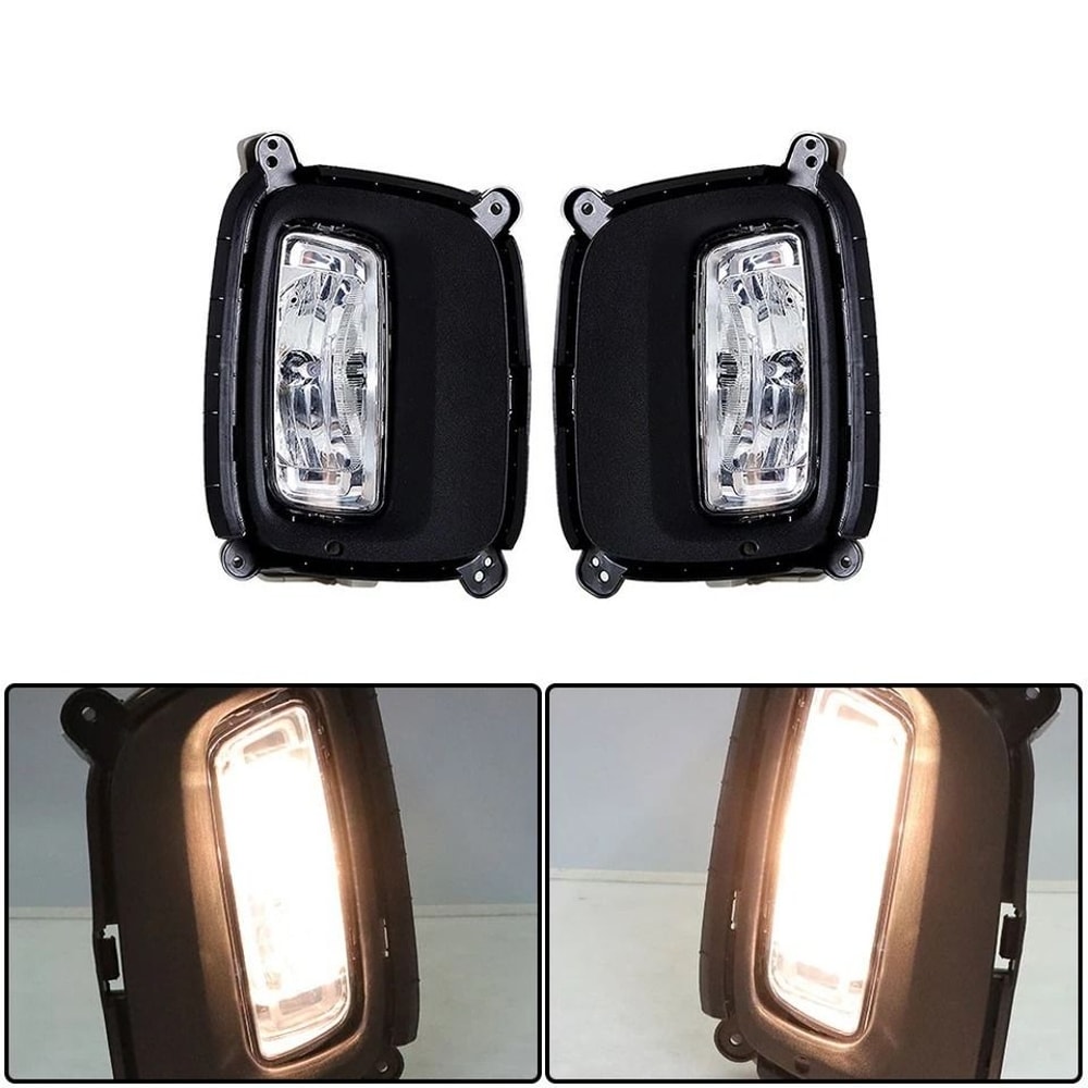 Premium Front Bumper Fog Lights Assembly For Kia Sorento With Bezel LH RH Complete Set 2