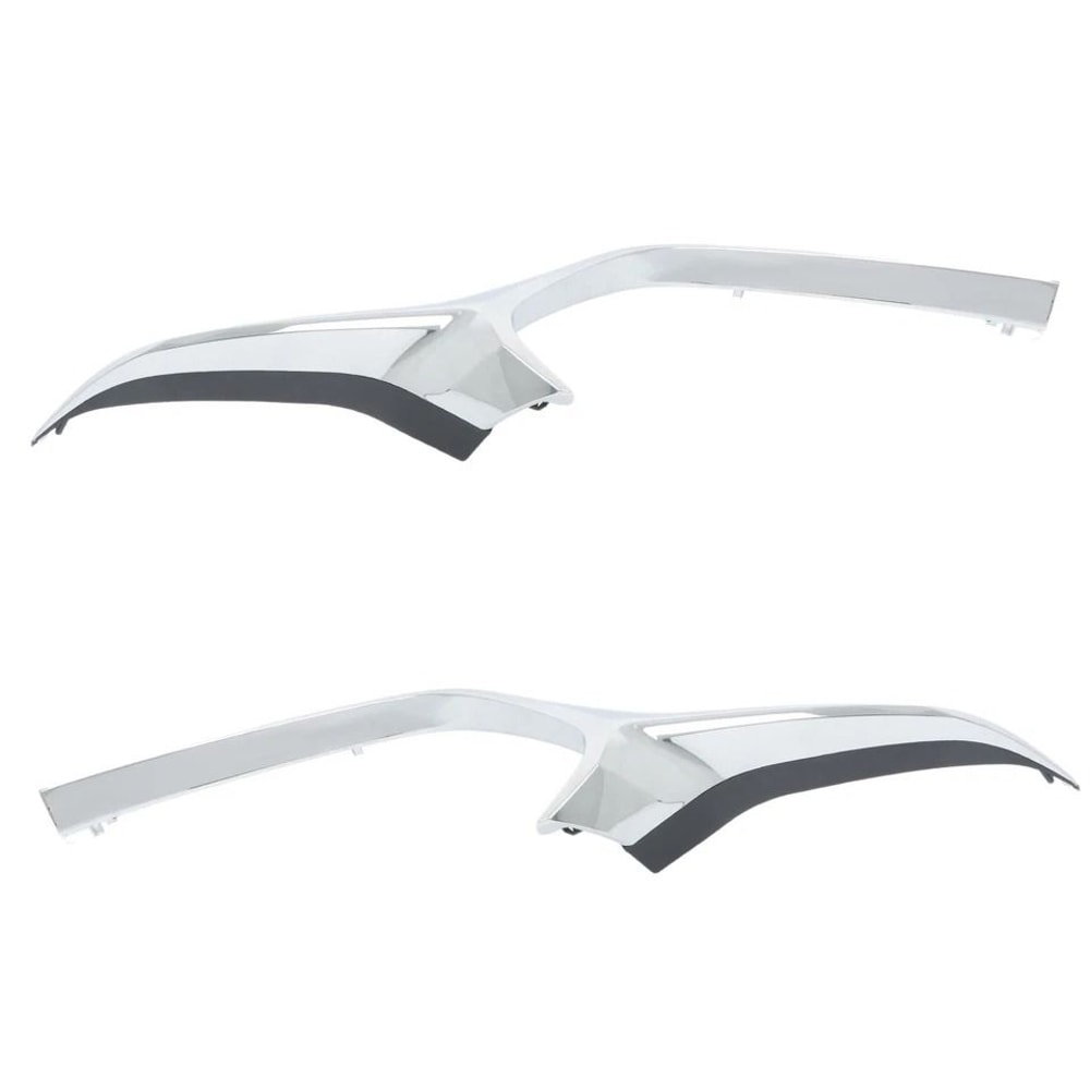 Chrome Front Grille Trim Molding Left Right Pair For Mazda 2