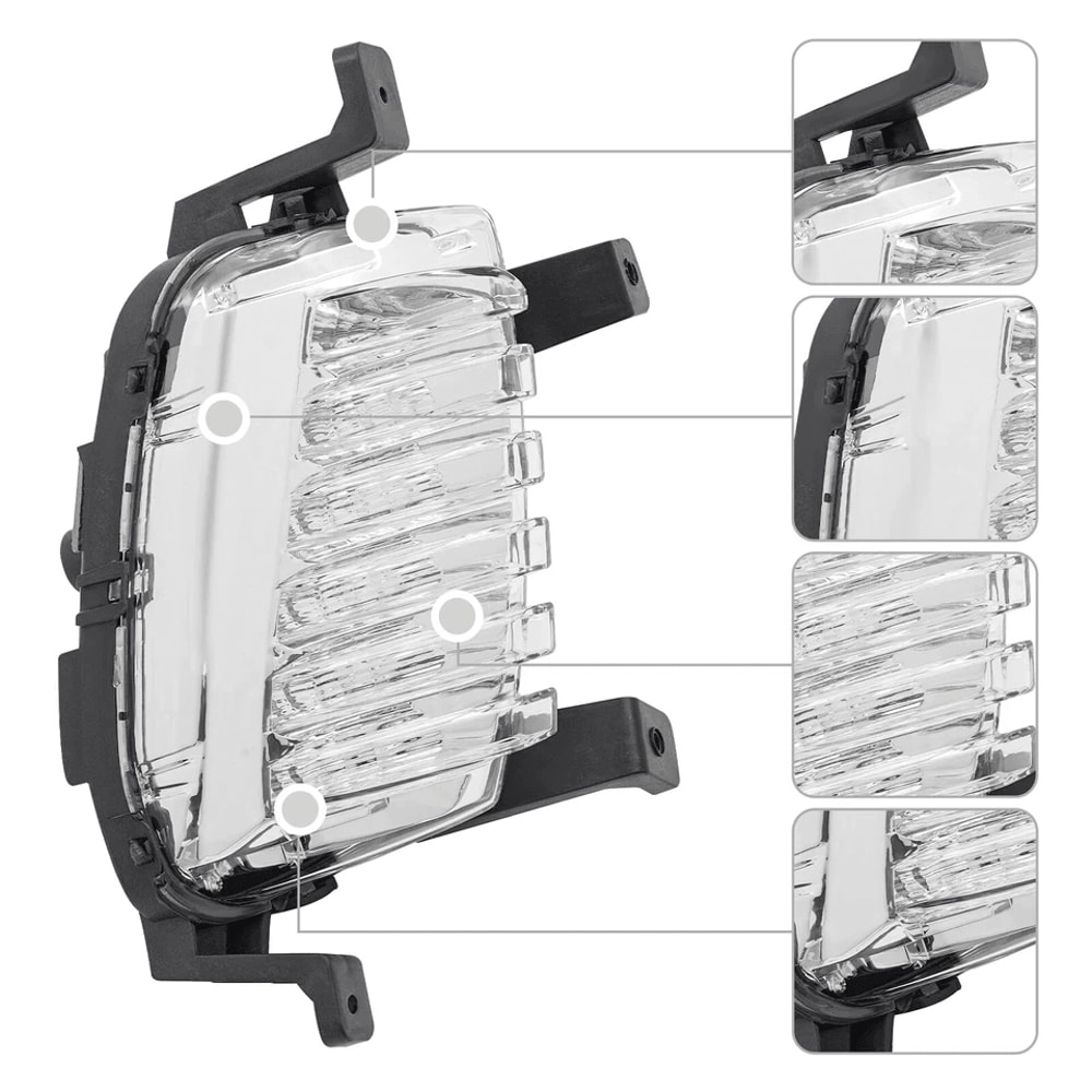 Hyundai Sonata Limited Passenger LED Fog Light Driving Lamp 6