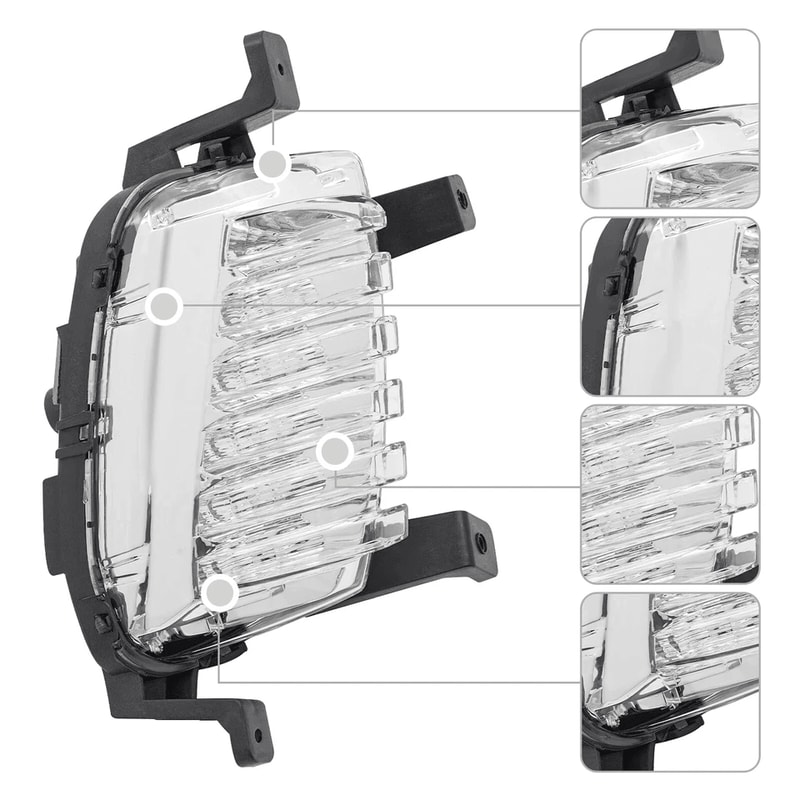 Hyundai Sonata Limited Passenger LED Fog Light Driving Lamp 6