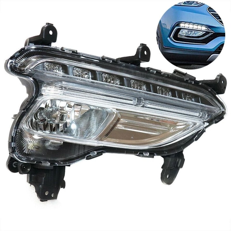 Premium Right Side Fog Light Assembly Hyundai Santa Fe Sport Front Fog Lamp Replacement 5