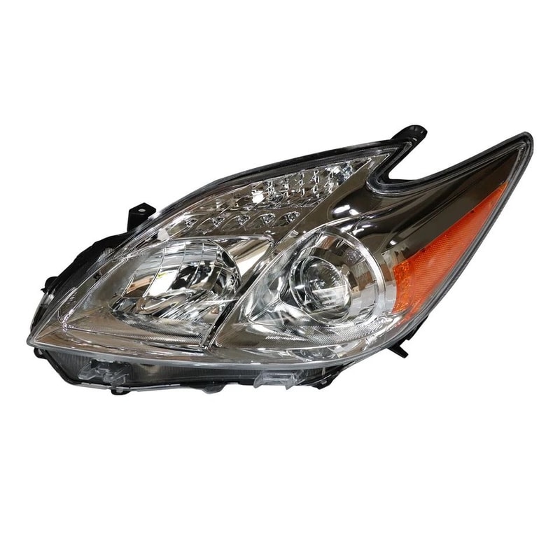 Toyota Prius Left Driver Side Replacement Halogen Headlight Assembly 0
