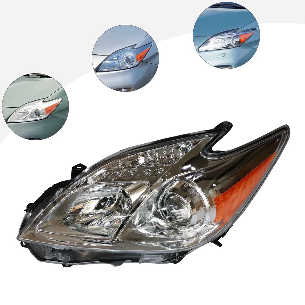 Toyota Prius Left Driver Side Replacement Halogen Headlight Assembly 6