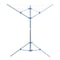 Premium Outdoor Rotary Clothesline Folding Laundry Dryer Rack Arm Umbrella Airer 1