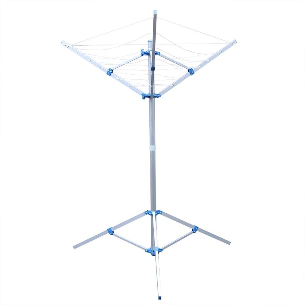 Premium Outdoor Rotary Clothesline Folding Laundry Dryer Rack Arm Umbrella Airer 2