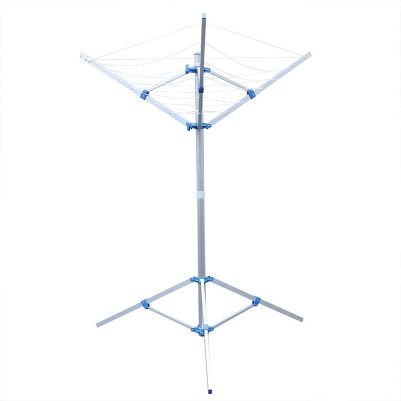 Premium Outdoor Rotary Clothesline Folding Laundry Dryer Rack Arm Umbrella Airer 2