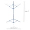 Premium Outdoor Rotary Clothesline Folding Laundry Dryer Rack Arm Umbrella Airer 6