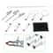 Premium Laboratory Flask Support Set With Lab Support Stand Clips Durable Iron Chemistry Rack 3