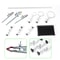 Premium Laboratory Flask Support Set With Lab Support Stand Clips Durable Iron Chemistry Rack 3