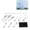Premium Laboratory Flask Support Set With Lab Support Stand Clips Durable Iron Chemistry Rack 6