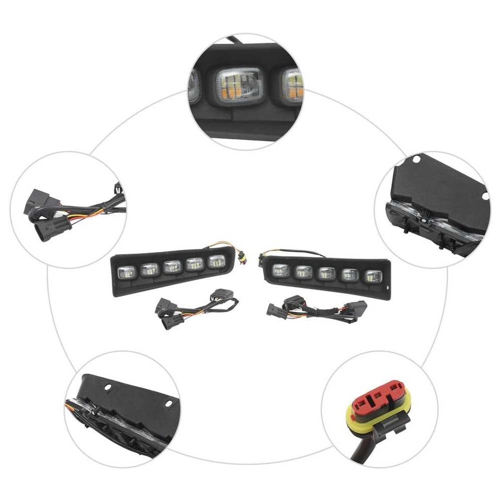 LED Daytime Running Fog Light Set For Ford Bronco 5