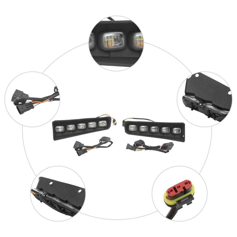 LED Daytime Running Fog Light Set For Ford Bronco 5