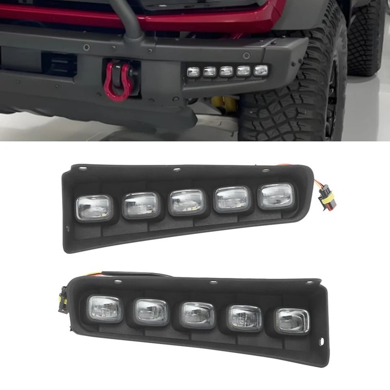 LED Daytime Running Fog Light Set For Ford Bronco 7
