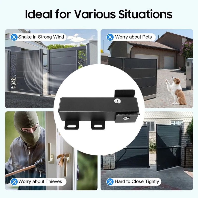 Product Name Automatic Gate Lock For Single Or Dual Swing Gate Openers 8