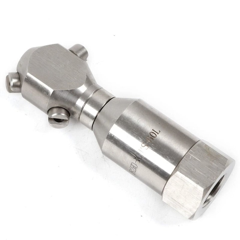 Rotary Pressure Washer Sewer Jetter Nozzle For Drain Pipe Cleaning 0