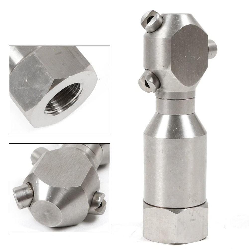 Rotary Pressure Washer Sewer Jetter Nozzle For Drain Pipe Cleaning 6
