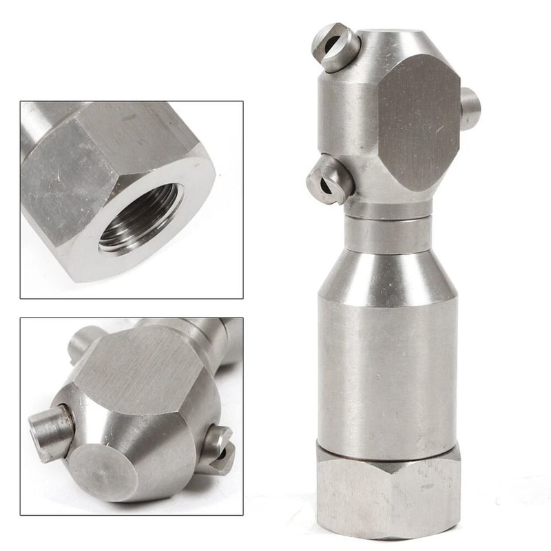 Rotary Pressure Washer Sewer Jetter Nozzle For Drain Pipe Cleaning 6