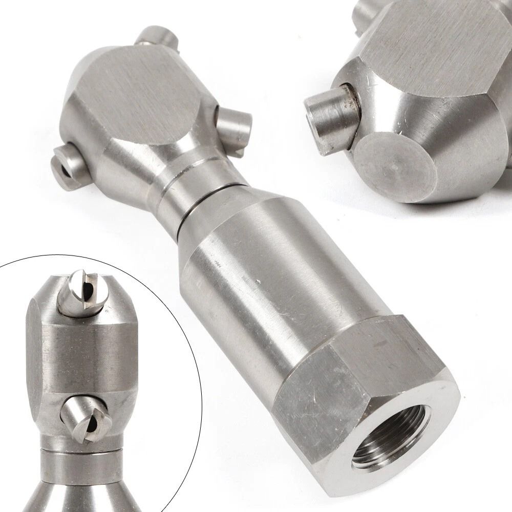 Rotary Pressure Washer Sewer Jetter Nozzle For Drain Pipe Cleaning 7