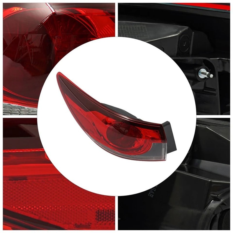 Premium Left Rear Halogen Tail Light Assembly Direct Replacement 3