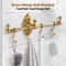 Vintage Brass Towel Rack With Shelf Hook Wall Mounted Towel Bar For Bathroom 1