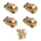 Premium Universal Brass Furniture Casters Set Replacement Wheels For Sofa Table Chair 3