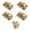 Premium Universal Brass Furniture Casters Set Replacement Wheels For Sofa Table Chair 3