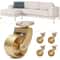 Premium Universal Brass Furniture Casters Set Replacement Wheels For Sofa Table Chair 6