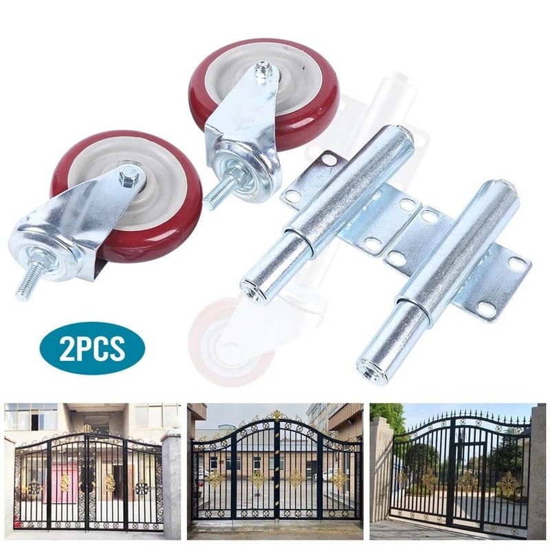Heavy Duty Spring Loaded Gate Caster Wheel For Wood Chainlink Gates 4