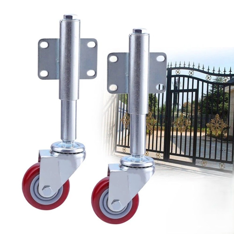 Heavy Duty Spring Loaded Gate Caster Wheel For Wood Chainlink Gates 0