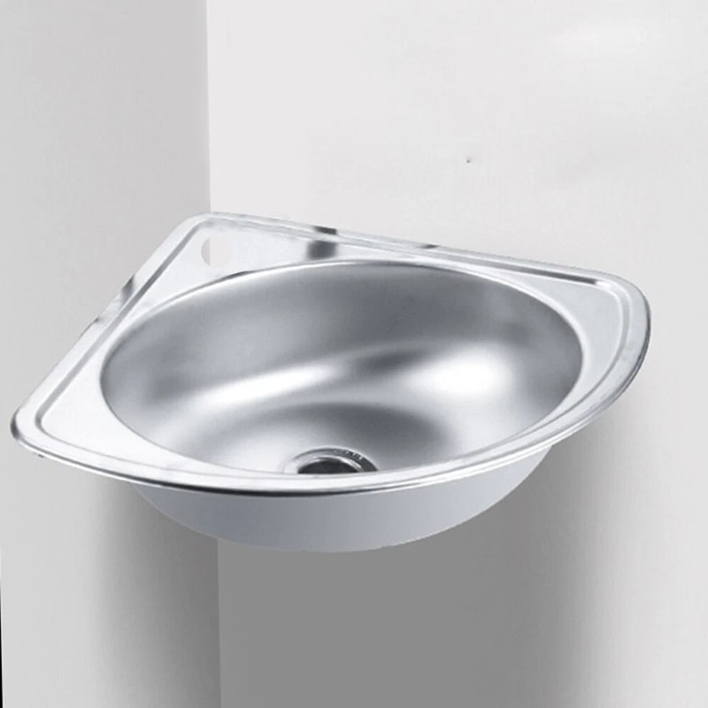 Premium Wall Mounted Stainless Steel Single Bowl Wash Basin Sink 2