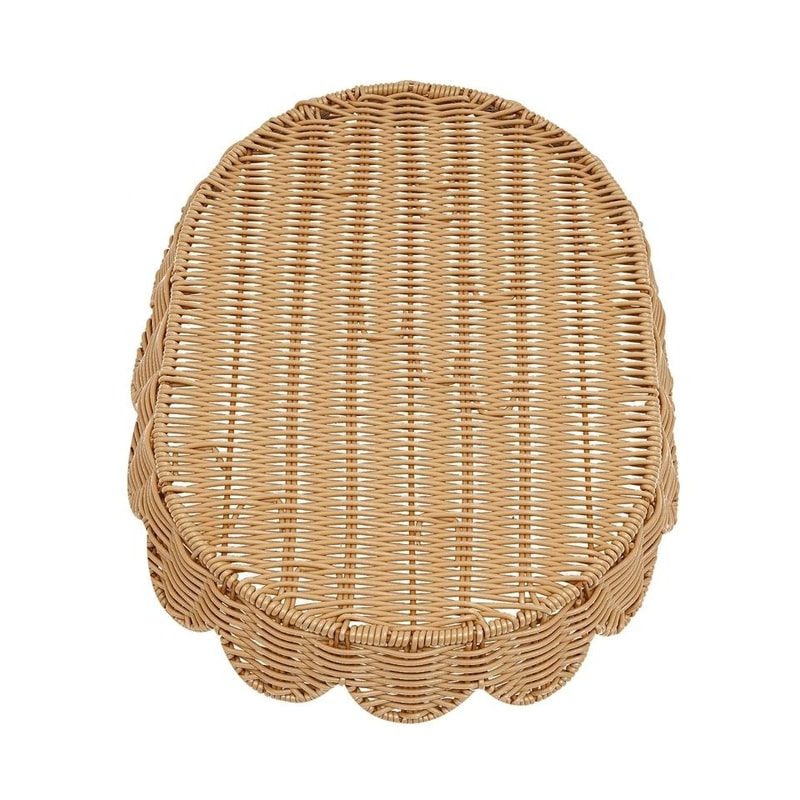 Premium Decorative Rattan Storage Baskets With Lids Stylish Home Organization Set 5