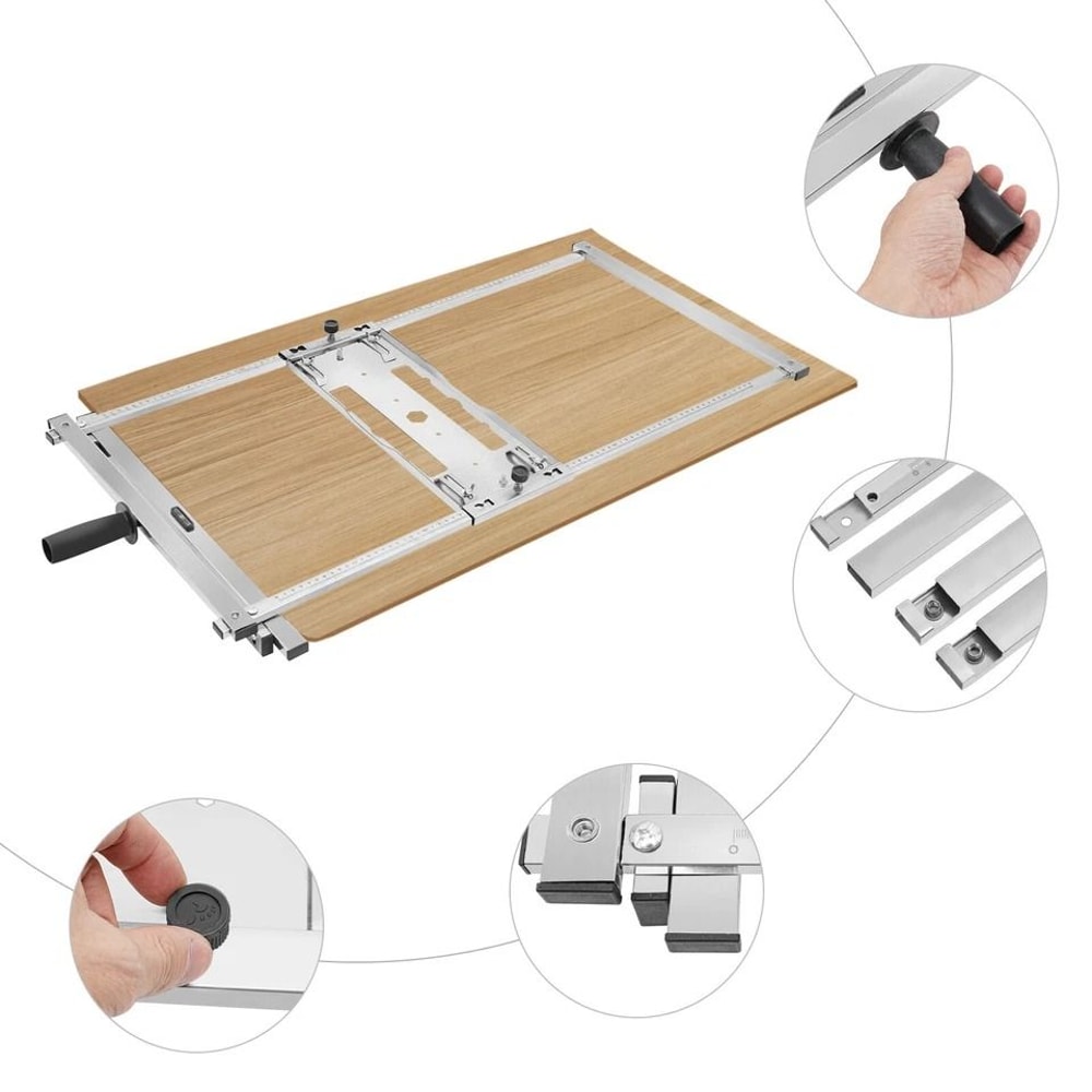 Precision Circular Saw Guide Rail System Accurate Rip Cut Guide For Straight Edge Cutting 2