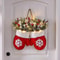 Christmas Garland Creative Glove Shaped Simulated Flower Decor Wreath Window Door Gate Decoration D