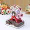 Santa Spinning Light Up Ferris Wheel Christmas Octavo Music Ornament New Year Home Party Decoration 2