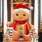 Standing Smiling Gingerbread Man Aluminum Foil Balloon Christmas Party Decoration Festive New Year 3