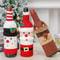 Christmas Wine Bottle Cover Woven Wine Bottle Bags Christmas Party Dinner Table Decorations New Yea 0