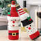 Christmas Wine Bottle Cover Woven Wine Bottle Bags Christmas Party Dinner Table Decorations New Yea 2