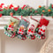 Christmas Stockings Set Santa Snowman Plush For Navidad Sock Christmas Ornament Candy Gift Bag Part 0