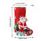 Christmas Stockings Set Santa Snowman Plush For Navidad Sock Christmas Ornament Candy Gift Bag Part 4